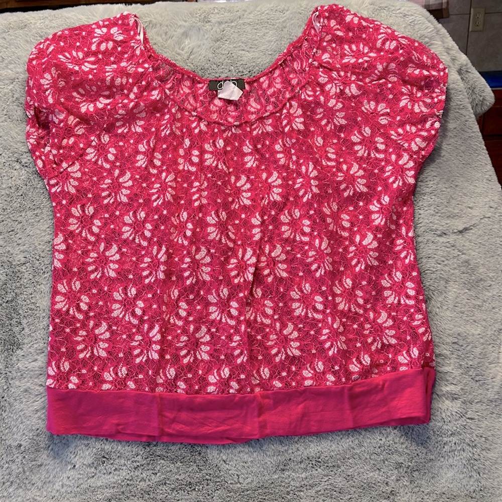 Deb Short Sleeved Top Pink Size XL